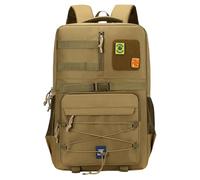 Anynoch 35L Outdoor Tactical Backpack Mountaineering Camping Camouflage Rucksack Black Large Capacity Sports Backpack with Molle Webbing (khaki)