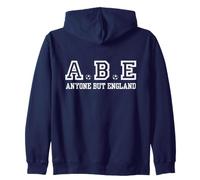 Anyone But England ABE Funny Scottish Football Fan Zip Hoodie