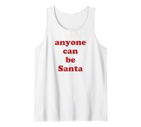 Anyone Can Be Santa Red Letter Holiday Cheer Tank Top