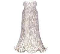 ANYONGLU Lily Lampshade Only White Cloudy Tulip Flower Glass Lamp Shade Replacement Tiffany Style Lily Table Floor Lampshade Replacement