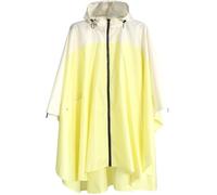 Anyoo Lightweight Waterproof Rain Poncho Reusable Ripstop Breathable Raincoat with Hood for Outdoor Activities, Mindaro/ivory, L