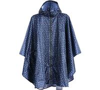 ANYOO Lightweight Waterproof Rain Poncho Reusable Ripstop Breathable Raincoat with Hood for Outdoor Activities, Multicolor, One Size