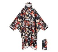 ANYOO Waterproof Rain Poncho Adult Reusable with Sleeves & Reflective Tape | Lightweight Ventilated, PU8000mm, Ripstop, Hooded, Multi-use, for Hiking Camping Cycling Outdoor Activities, Unisex