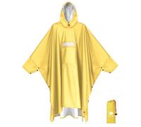 ANYOO Waterproof Rain Poncho Adult Reusable with Sleeves & Reflective Tape | Lightweight Ventilated, PU8000mm, Ripstop, Hooded, Multi-use, for Hiking Camping Cycling Outdoor Activities, Unisex