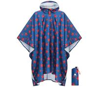 ANYOO Waterproof Rain Poncho Lightweight Unisex Adult Rain Coat Jacket Hooded for Outdoor Activities,One Size