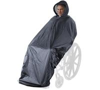 ANYOO Waterproof Wheelchair Poncho Cover Adult with Elastic Hem, Windproof