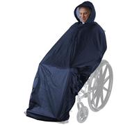 ANYOO Waterproof Wheelchair Poncho Cover Adult with Elastic Hem, Windproof