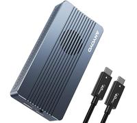 ANYOYO 40Gbps NVMe Enclosure With Built-in Cooling Fan, Aluminum External M.2 NVMe SSD Enclosure for Thunderbolt 3/4, USB4/3.2/3.1/3.0 Device, Support Size 2280 M&B+M-Key PCIe, Up to 2800MB/s
