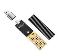 ANYOYO NVMe Enclosure, 20Gbps SSD to USB Adapter, M.2 NVMe SSD Adapter Compatible with M-Key & B+M Key Support SSD Size 2242 2260 2280 Aluminum Alloy Shell with USB-A to C Apater