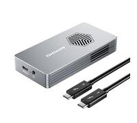 ANYOYO Thunderbolt 4 NVMe SSD Enclosure 40Gbps, Aluminum M.2 Enclosure with Cooling Fan, USB4/3.2 Gen2x2 Case for PCIe NVMe M&B+M-Key SSDs up to 8TB, Compatible with Mac/Windows/Linux