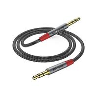 ANYPLUS Aux Cord,3.5mm Aux Cable Male to Male TRS Auxiliary Cord for iPhone,【2M】 Hi-Fi Souund Fish Wire Braided Audio Cable Headphone Jack,for Speaker, iPod iPad, Phone,DTV,MP3.
