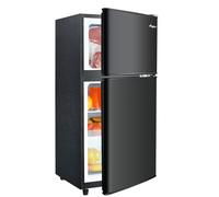 Anypro Mini Fridge with Freezer 3.2 Cubic Feet Compact Fridge Double Door Small Fridge with Freezer Temperature Control Adjustable Shelves Mini Fridge