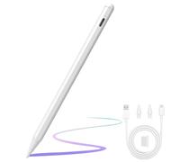 ANYQOO Stylus Pen for iPad 2018-2025, 12-Hour Battery Life, USB-C Fast Charging, Palm Protection, Pencil for iPad 11/10/9/8/7/6, Air 3/4/5/M2/M3, Pro M4/M2/M1 (11/12.9/13 inch), Mini 5/6/A17Pro