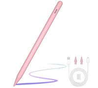 ANYQOO Stylus Pen for iPad 2018-2025, 12-Hour Battery Life, USB-C Fast Charging, Palm Protection, Pencil for iPad 11/10/9/8/7/6, Air 3/4/5/M2/M3, Pro M4/M2/M1 (11/12.9/13 inch), Mini 5/6