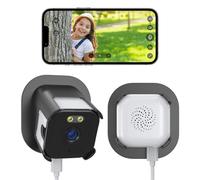 ANYQOO Window Security Camera 2K 3MP - Indoor Camera for Looking Through Glass, Anti-Reflection Night Vision, 2.4/5GHz WiFi, AI Motion Detection & 24/7 Recording, Smart Home CCTV for Street View