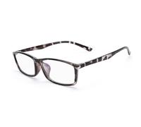 Anyrain Blue Light Blocking Reading Glasses, TR90 Frame, Ultra-Thin Lenses Sports Glasses, Lightweight, Flexible Reading Glasses for Computer, PC, Glasses Case (Gray Tortoiseshell, 3.00)