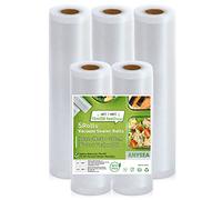 Anysea Food Vacuum Bag Rolls ： Vacuum Roll Foil Vacuum for Sous Vide Cooking, BPA Free, 5 Rolls 20x2/28x3/x300cm