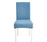 Anyseat Blue Knitted Design Elastic Chair Cover for Dining Room