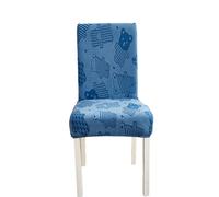 Anyseat Chair Cover Blue Bear Design with Anti-Dirt and Elastic Material for Dining Room Kitchen Wedding Hotel Banquet Restaurant