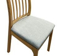 Anyseat Chair Cover Dark Grey Corn Kennel Pattern Stretch Seat Cover for Home Dinning Kitchen Washable Removable