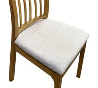 Anyseat Chair Cover Flakey White Print Stretch Seat Cover for Home Dinning Kitchen Washable Removable