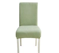 Anyseat Chair Cover Light Green Micro Knitted Design with Elastic Material for Dining Room Kitchen Wedding Hotel Banquet Restaurant