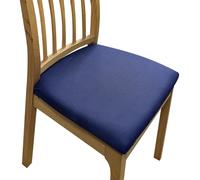 Anyseat Chair Cover Navy Blue Plain No Print Stretch Seat Cover for Home Dinning Kitchen Washable Removable
