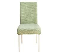 Anyseat Cypress Green Checkered Line Elastic Chair Cover for Dining Room