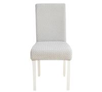 Anyseat Light Grey Knitted Design Elastic Chair Cover for Dining Room