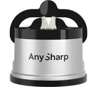 AnySharp Knife Sharpener, Hands-Free Safety, PowerGrip Suction, Safely Sharpens All Kitchen