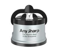 AnySharp Metal Pro World’s Best Knife Sharpener Edge Tool With PowerGrip Silver