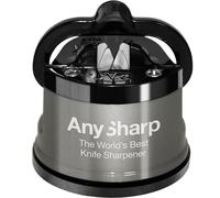 AnySharp Pro Gold World's Best Knife Sharpener, with PowerGrip - Stainless Steel