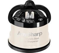 AnySharp Pro Metal Knife Sharpener with Suction, Cream