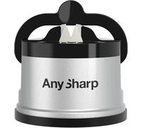 AnySharp Silver Knife Sharpener with Power Grip