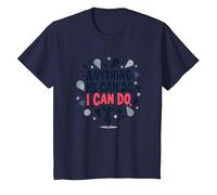 Anything He Can Do, I Can Do - Empowering Women Quote T-Shirt, Kids, Navy, 3 Years