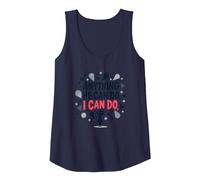 Anything He Can Do, I Can Do - Empowering Women Quote Tank Top, Women, Navy, XL