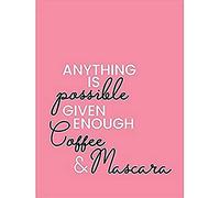 Anything Possible Coffee Mascara Canvas Wall Art Print