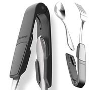 Anytongs - As seen on SHARK TANK - Turn eating utensils into versatile tongs (2-Pack, Black)