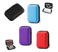 ANYUANKW Pack of 4 Playing Cards Box Playing Cards Moisture and Dust Playing Cards Case for Storing Cards, Headphones and Data Cables (Red, Purple, Black, Blue)