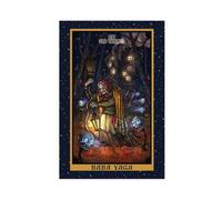 ANYUQI Baba Yaga In The Hermit Tarot Card Canvas Poster Wall Art Decor Print Picture Paintings for Living Room Bedroom Decoration 12x18inch(30x45cm)