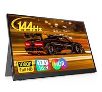 Anyuse 17.3" FHD 144Hz IPS USB-C HDMI Portable Monitor | 17.3" FHD IPS 144Hz HDR, smart cover+speakers, USB-C/HDMI, PC/Mac/Phone/PS5/Xbox/Switch, travel gaming.