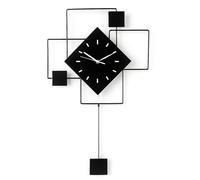 ANYVOYAGE Modern Wall Clock 61×48 cm, Geometric Acrylic Silent Quartz Clock for Living Room, Office, Hallway Decorative Art Wall Timepiece with Metal Hands & Minimalist Design
