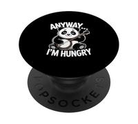 Anyway I'm Hungry Playing Guitar Panda PopSockets Adhesive PopGrip