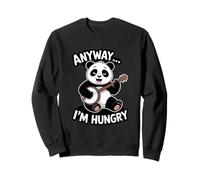 Anyway I'm Hungry Playing Guitar Panda Sweatshirt