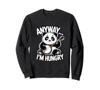 Anyway I'm Hungry Playing Guitar Panda Sweatshirt