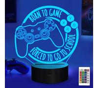 Anywin Born to Game Gaming Lights, Gaming Gifts for Boys/Men, Gamer Night Light with Remote Control & Colors Changing & Timer & Dimmer. Gaming Stuff for Game Room, Bedroom, Bedside, Game Table/Desk