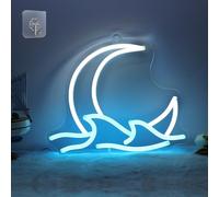 Anywin Moon Neon Signs for Wall Decor, Dimmable Moon Sign Led Signs Wave Neon Lights For Living Room, Bedroom Gaming Room Decor, Cool Birthday Gifts for Kids, Boys,Girls