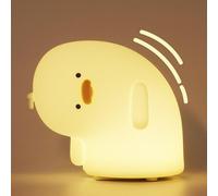 Anywin Tilted Duck Night Light, Silicone Companion Lamp with Whimsical Head-Tilt Design, 3 Light Levels, 30-Min Timer & USB Recharge, Gentle Mood Gift for Kids, Teens, Adults & Sensitive Souls