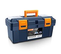 Anyyion 17-inch Tool Box with Removable Tray, Small parts box on the lid is removable, Tray can be removed and combined at wil