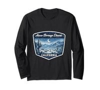Anza Borrego Desert California Cactus Night Sky Landscape Long Sleeve T-Shirt